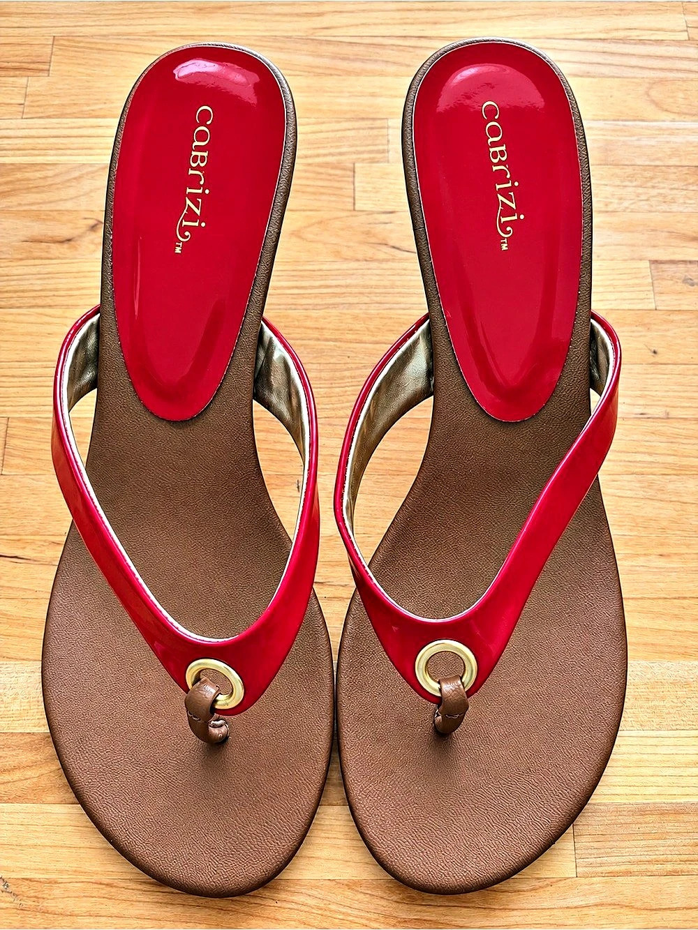Cabrizi Ashley Red Patent Heels Size US 9 M